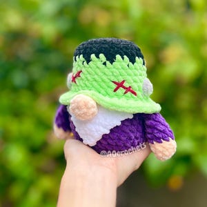 no sew halloween gnomes, crochet halloween gnomes, halloween gnomes crochet pattern, frankenstein gnome crochet pattern, candy corn crochet pattern, witch gnome crochet pattern, crochet frankenstein gnome, crochet candy corn gnome, crochet witch gnome, amigurumi halloween, halloween crochet pattern