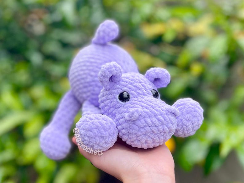 hippo crochet pattern, amigurumi hippo pattern, cute hippo pattern, crochet hippo pattern, low sew crochet pattern, low sew hippo, market makes, cute animal crochet pattern, animal amigurumi, summer crochet pattern, aqcrochets