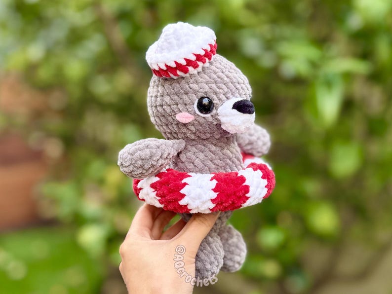 seal crochet pattern, amigurumi seal pattern, low sew seal, cute seal crochet pattern, underwater crochet pattern, animal crochet pattern