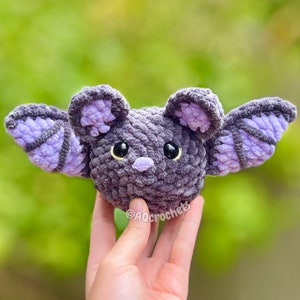 bat crochet pattern, amigurumi bat crochet pattern, no sew bat, no sew bat crochet pattern, halloween crochet pattern, no sew halloween pattern, cute halloween pattern, chonky bat crochet pattern
