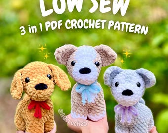 Crochet Standing Puppies 3 in 1 PDF PATTERN (crochet dog pattern, corgi crochet pattern, crochet golden retriever pattern, crochet husky)