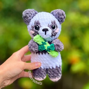 bear crochet pattern, amigurumi bear, panda crochet pattern, amigurumi panda, polar bear crochet pattern, amigurumi panda bear, low sew crochet pattern, bears holding things crochet pattern, crochet bear holding bee, crochet panda holding bamboo, crochet polar bear holding ice cream, cute bear pattern
