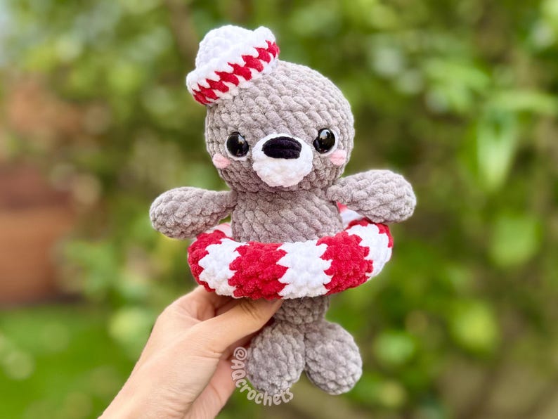 seal crochet pattern, amigurumi seal pattern, low sew seal, cute seal crochet pattern, underwater crochet pattern, animal crochet pattern
