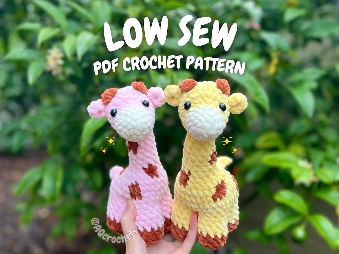 Low Sew Giraffe Crochet Pattern crochet Giraffe Pattern, Amigurumi Giraffe Pattern, Standing