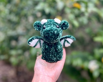 Handmade Velvet Green Dragon Crochet Plush, Crochet Green Dragon Plush, Amigurumi Dragon, Cute Dragon Plush, Velvet Plushie- ready to ship!