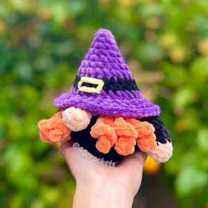 no sew halloween gnomes, crochet halloween gnomes, halloween gnomes crochet pattern, frankenstein gnome crochet pattern, candy corn crochet pattern, witch gnome crochet pattern, crochet frankenstein gnome, crochet candy corn gnome, crochet witch gnome, amigurumi halloween, halloween crochet pattern