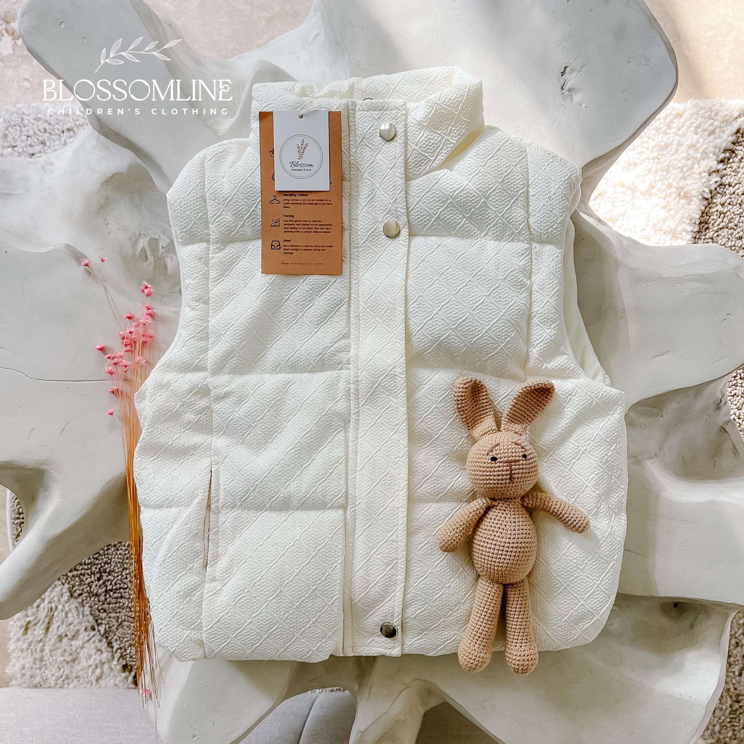 Baby Boy Sleeveless Jacket Il Gufo Ruffled-neck Quilted