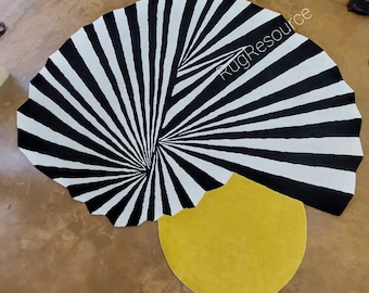 Tappeto moderno, astratto, fatto a mano, con forme irregolari e trapuntate, in lana neozelandese, per soggiorno, camera da letto, cameretta dei bambini, sala da pranzo, arredamento per la casa.