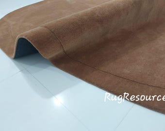 8x10 golden brown area rug -Modern Abstract solid plain Rug handmade brown rug wool brown rug for livingroom bedroom hall 9x12 10x14 12x15.