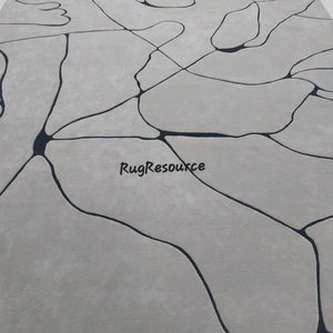 Grey rug 8x10 premium quality rug modern abstract minimalist handtufted 100% Woolen area rug for livingroom bedroom hall kitchen  9x12 10x14