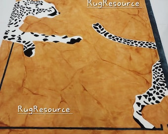 Alfombra de tigre tibetano con mechones hecha a mano para sala de estar, dormitorio y habitación de niños disponible en tamaño 3 × 5,4 × 6,5 × 8,6x9,8 × 10,9 × 12 10X14 se puede personalizar
