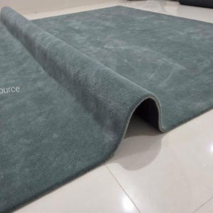 8x10 burgandy area rug -Modern Abstract solid plain Rug For LivingRoom Bedroom can be customize in any size and color pale green