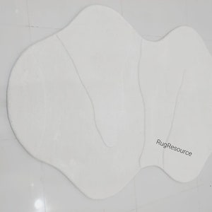 Ivory white odd shape 5x7 ft modern abstract designer handtufted 100 %woolen area rug for living room bedroom entryway 6x9 8x10 9x12 10x14.