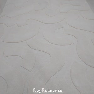 handmade tufted single color embossed area  rug for living room, bedroom