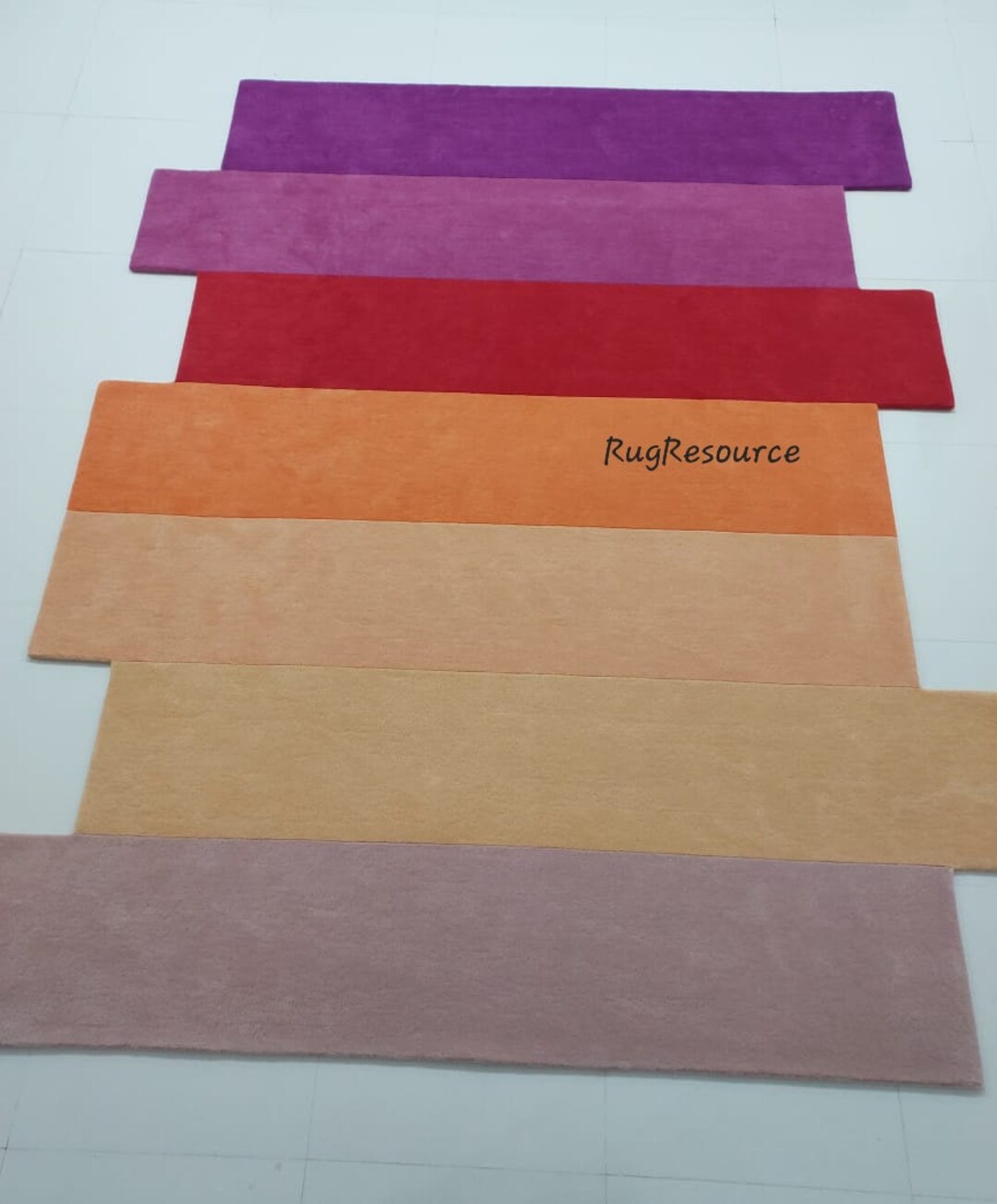 Handmade Purple Orange Area Rug 8x10 Modern Abstract Designer Rug ...