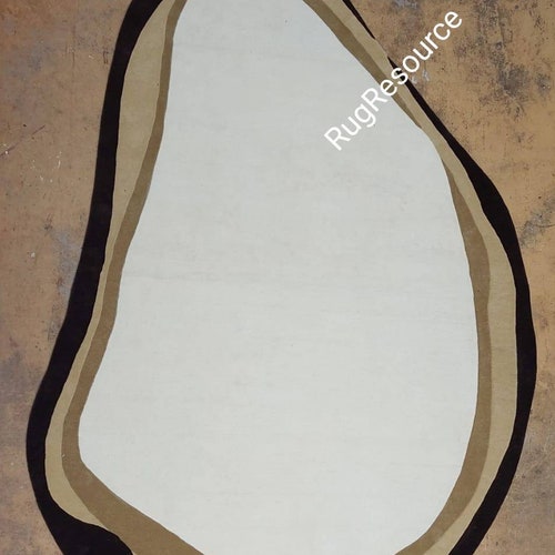 Handmade tufted odd shape shops area rug for living room, bedroom