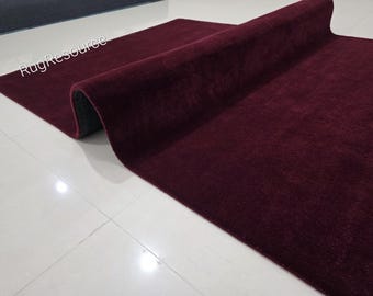 8 x 10 diep wijngebiedtapijt - modern abstract massief effen tapijt handgemaakt bruin tapijt wollen bruin tapijt voor woonkamer slaapkamer hal 9 x 12 10 x 14 12 x 15.