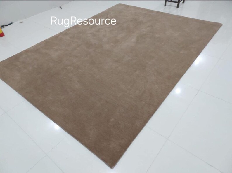 8x10 burgandy area rug -Modern Abstract solid plain Rug For LivingRoom Bedroom can be customize in any size and color light brown