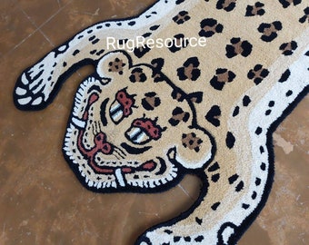 handmade tufted tibetan tiger  rug for living room, bedroom