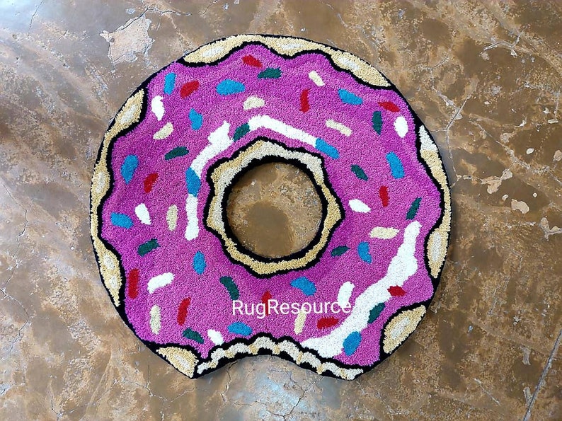 Sprinkles Rug Handmade Tufted Donut Rug for Living Room, Bedroom Kidsroom,house ...