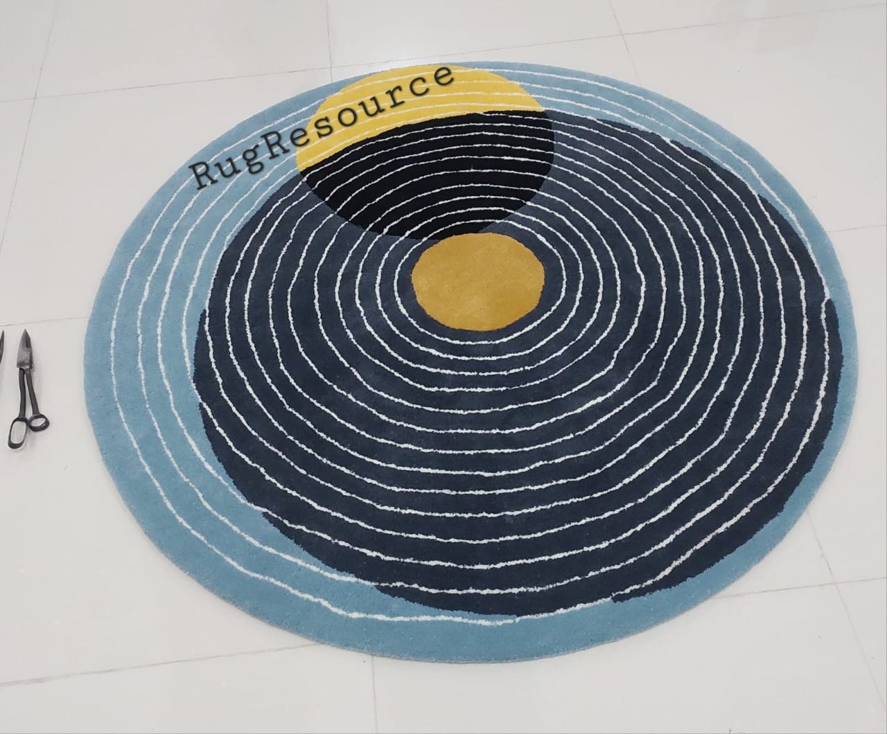 Circle Rug8x8 Round Rug Handmade Tufted Wool Rug Contemporary Rug for ...
