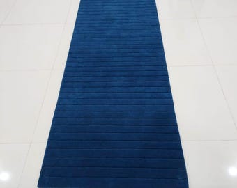 Handmade blue wool rug customize 8x10 wool rug modern abstract rug newzealand wool area rug for living room bedroom hotel home 9x12 10x10 .