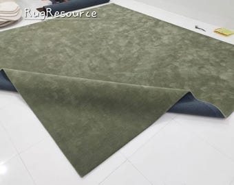 8x10 green  area rug -Modern Abstract solid plain Rug handmade green rug for livingroom bedroom hall 9x12 10x14 12x15.