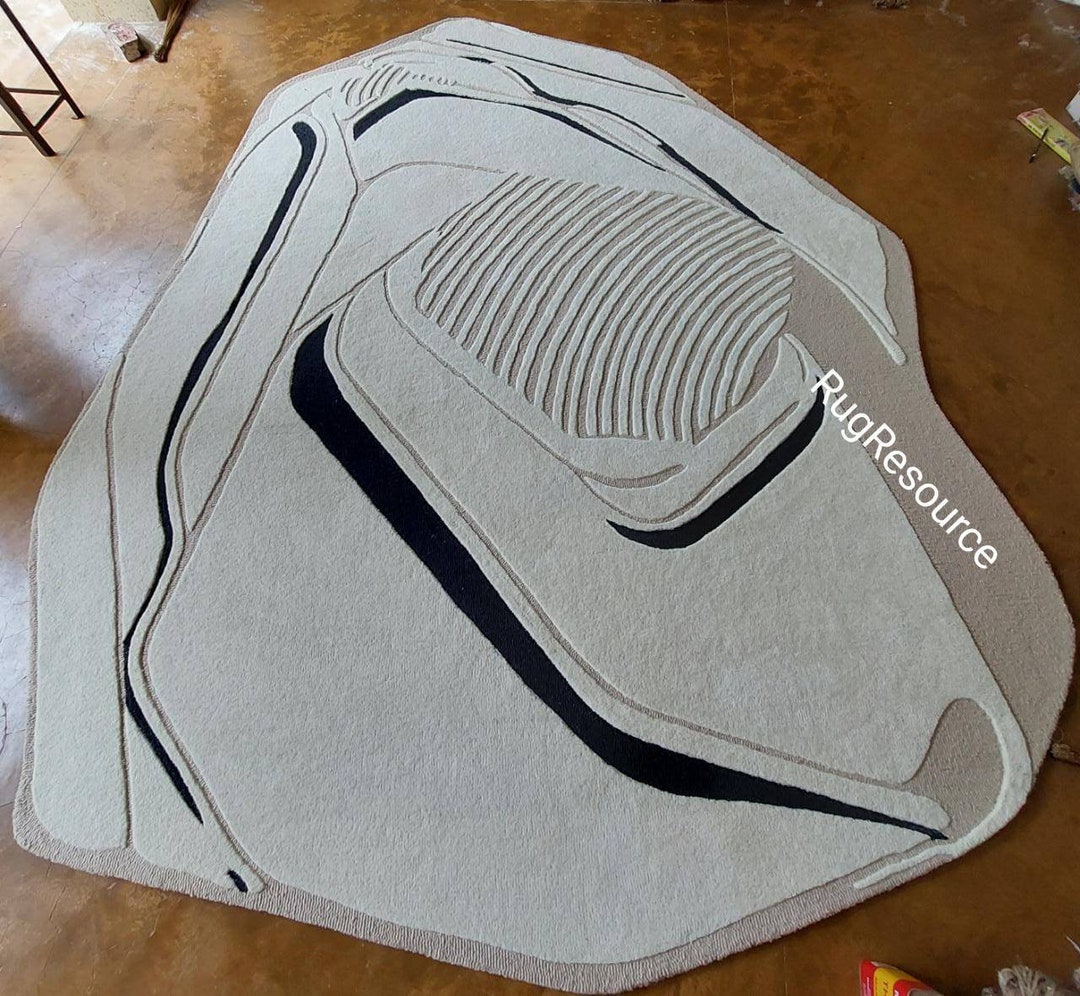 Handmade Tufted Odd Shape Area Rug for Living Room Bedroom Etsy