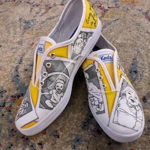 Personalized B&W Photograph Shoe