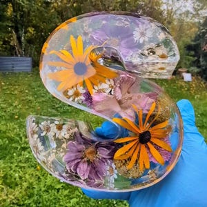 Resin Buchstaben in 6cm, 10cm und 15cm Höhe - Initialen Hochzeit Erinnerungsstück Individuell Personalisierbar Brautstraußkonservierung