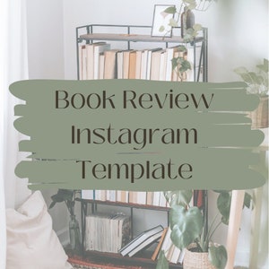 Book Review Story Template I Instagram Facebook Pinterest Story Template I Bookstagram Booktok I Reader Book Review I Bookish Template