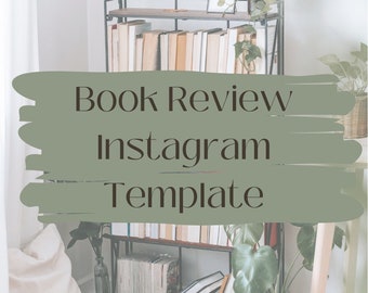Book Review Story Template I Instagram Facebook Pinterest Story Template I Bookstagram Booktok I Reader Book Review I Bookish Template