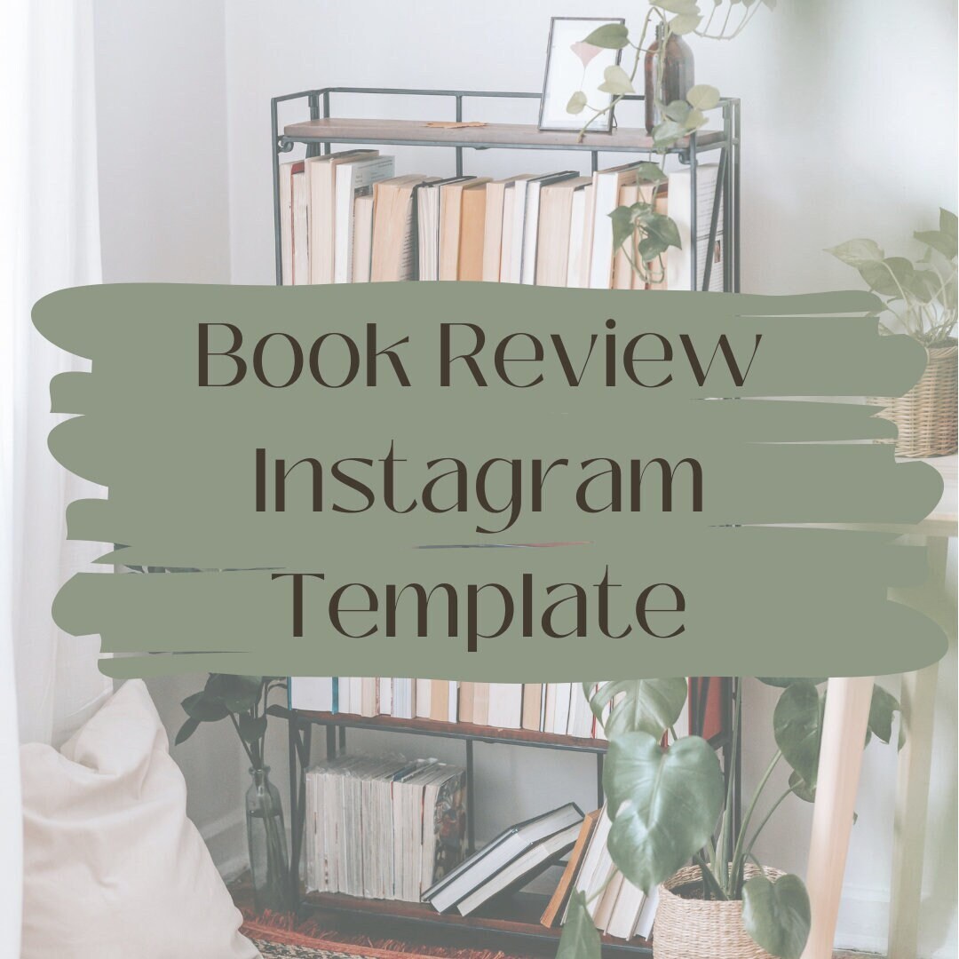 Book Review Story Template I Instagram Facebook Pinterest Story