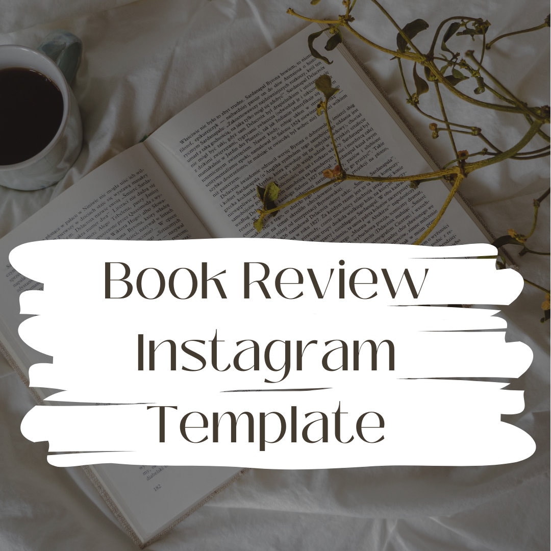 Book Review Story Template I Instagram Facebook Pinterest Story