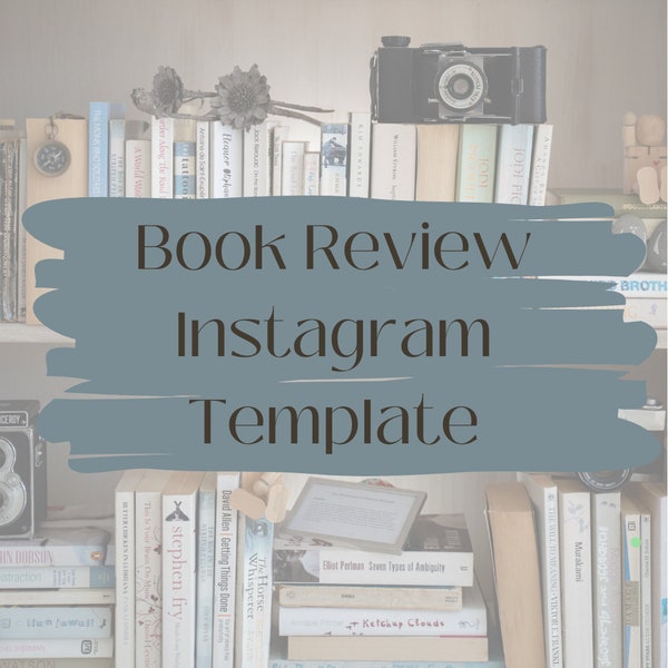 Book Review Story Template I Instagram Facebook Pinterest Story Template I Vintage Bookstagram I Reader Book Review I Bookish Template