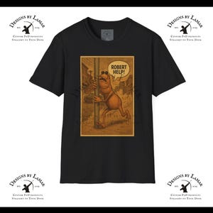 Marcus the Worm Comic Shirt - Funny Retro Parody Tee - Robert Help! Meme Shirt - Vintage Comic Style T-Shirt