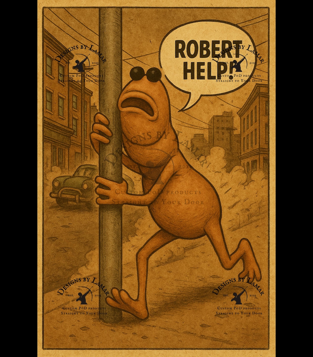 Marcus the Worm Comic - Funny Retro Parody - Robert Help! - Vintage ...
