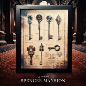 Spencer Mansion Key Collection Display