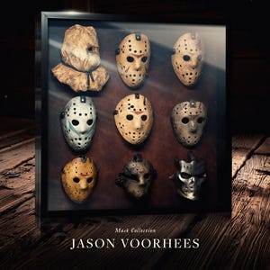 Jason Voorhees Mask Collection Display