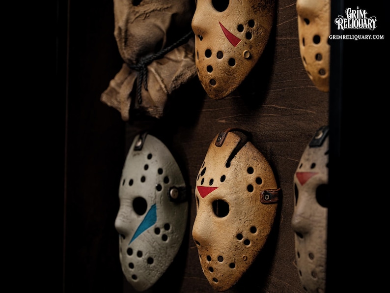 Jason Voorhees Mask Collection Framed Display - Etsy