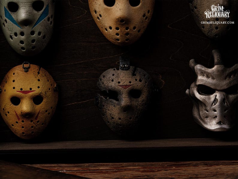 Jason Voorhees Mask Collection Framed Display - Etsy