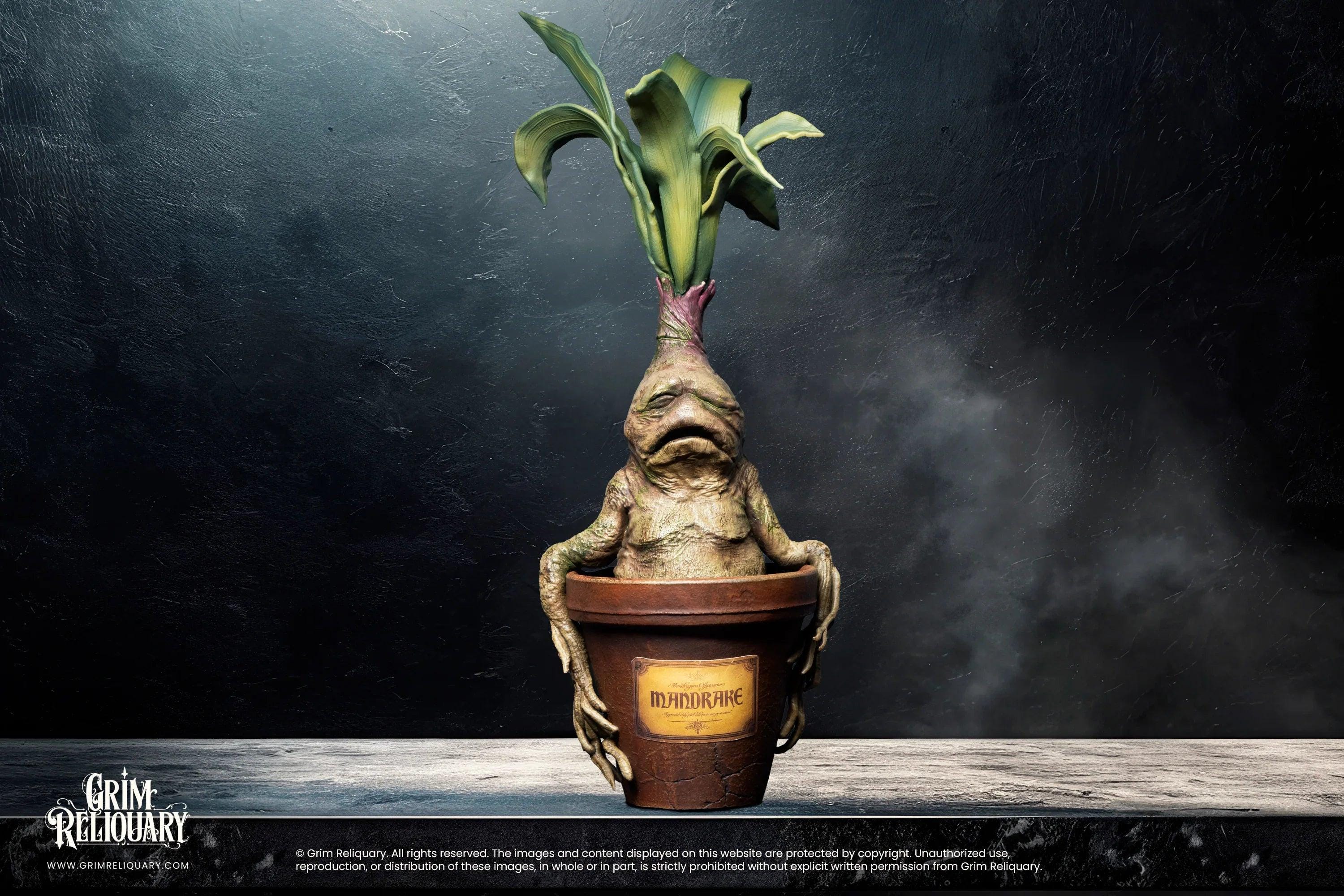 Handmade Mandrake Replica, Harry Potter Inspired Herbology Decor