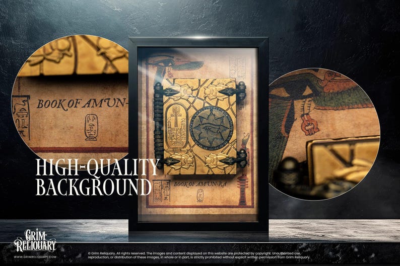 Book of Amun-Ra Display - Grim Reliquary