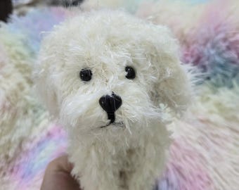 カスタムかぎ針編み犬：パーソナライズされたペットのぬいぐるみ、ペットのメモリアル