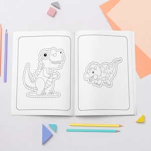 25 Dinosaurs Coloring Pages - Instant Download - Printable PDF