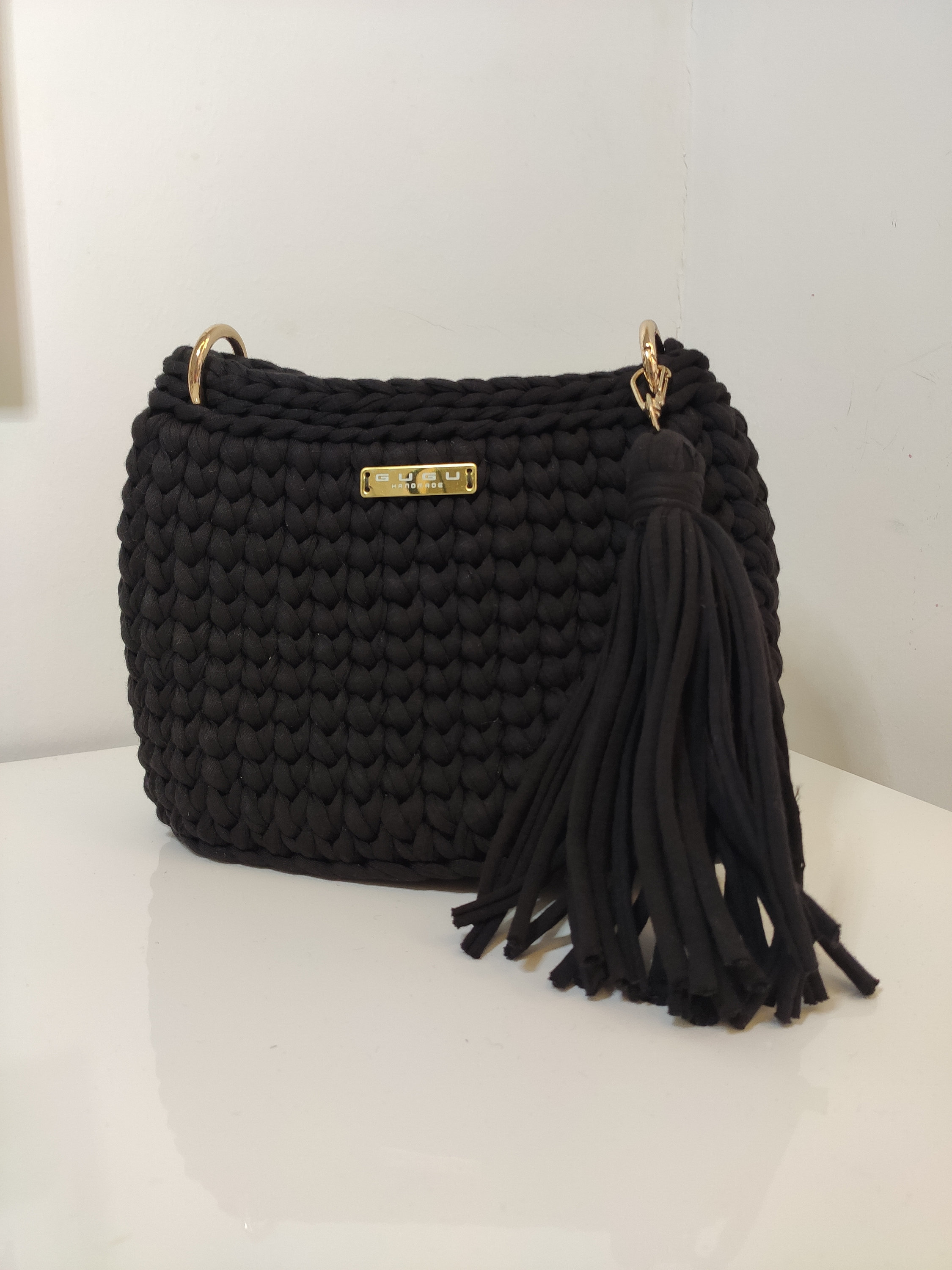 Tipsy Closet Black Crochet Bag Women Stylish Trendy Unique Handmade Vegan Sling Bags Designer Luxury Handbag