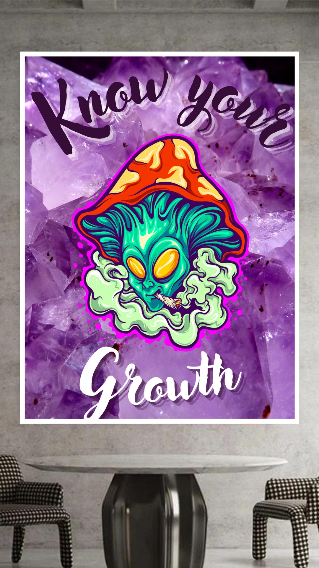 Weed Poster Digital Know Your Growth Etsy