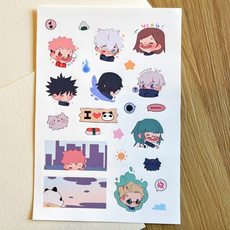 Chibi Planner Sticker Sheet - Etsy