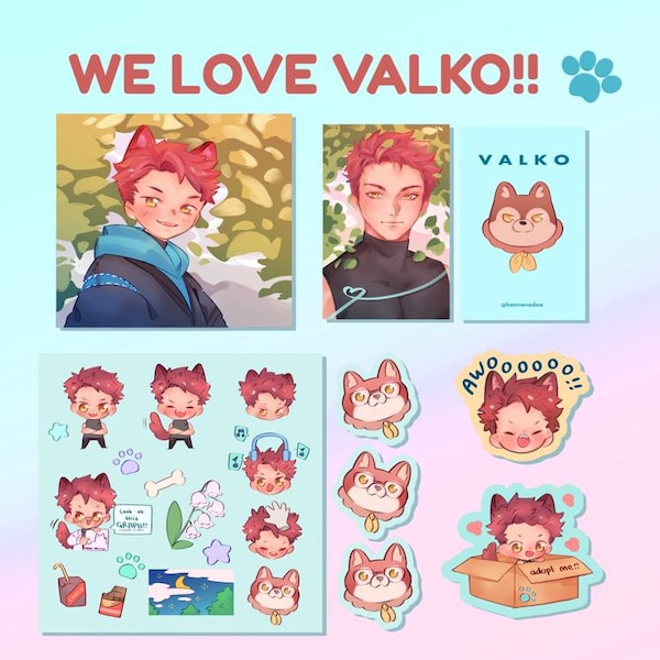 Amore e Spazio Profondo - Set di illustrazioni Valko