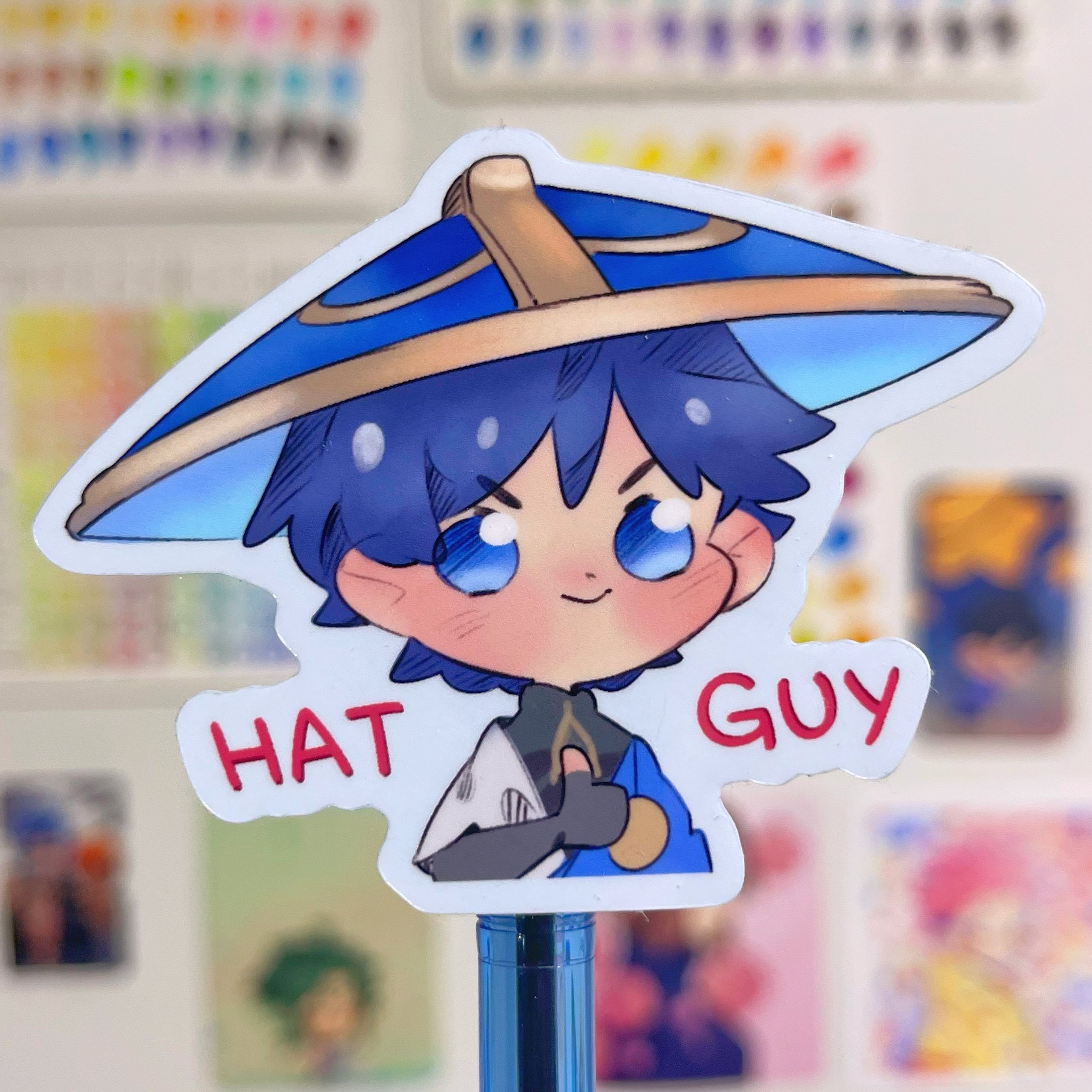 Genshin Impact Wanderer Hat Guy Waterproof Sticker